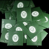 100pcs Green Fabric Silver Polish Cleaning Cloth for 925 Silver Jewelry