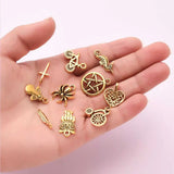 100pcs Vintage Metal Charms Pendant for Jewelry Making DIY