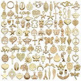 100pcs Kc Alloy Charm Bracelet Pendant Earring DIY Jewelry Making