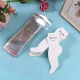 100pcs Paper Anklet Jewelry Cards with Self-Seal Bags Blank Holder