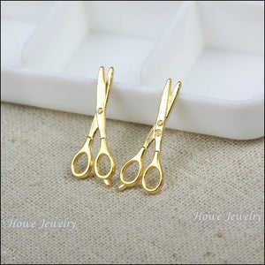 100pcs Vintage Scissors Charm for DIY Jewelry Making