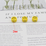 100pcs 10-16mm Ceramics Smile Face Beads DIY Jewelry Making Bracelet Necklace