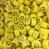 100pcs 10-16mm Ceramics Smile Face Beads DIY Jewelry Making Bracelet Necklace