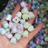 100pcs 13-14mm DIY Lily Flowers Night Light Loose Spacer Beads