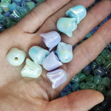 100pcs 13-14mm DIY Lily Flowers Night Light Loose Spacer Beads