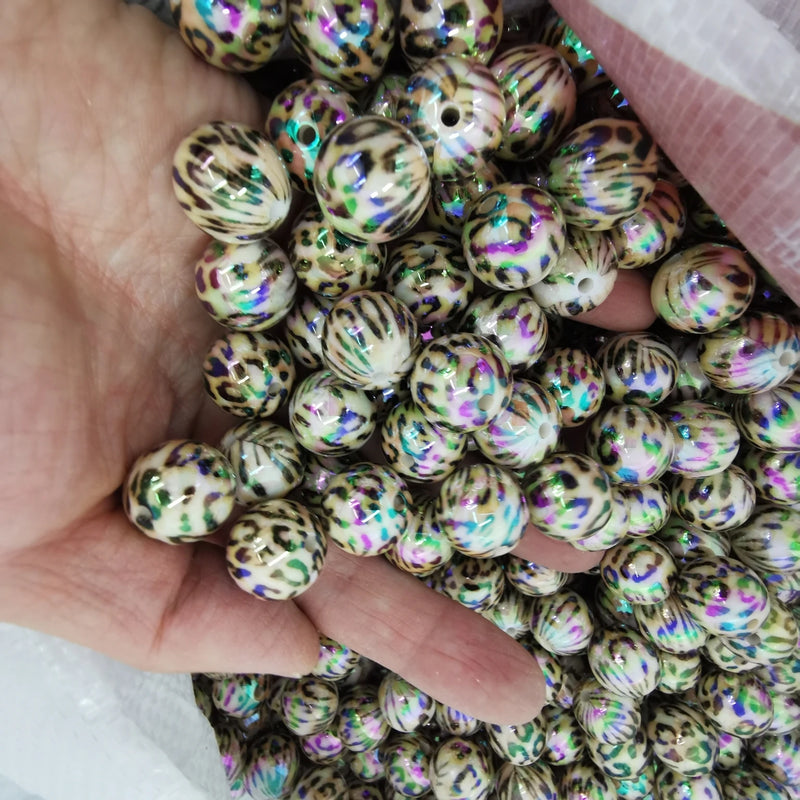 100pcs 16mm Cartoon Beads for DIY Jewelry Making
