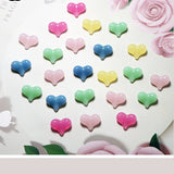 100pcs Acrylic Candy Heart Shape Spacer Beads for Jewelry Making