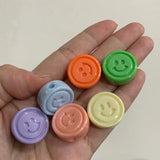 100pcs Smile Face Round Beads for DIY Jewelry Making