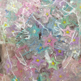100 Acrylic Smile Heart Star Beads 20-25mm DIY Jewelry Making Accessories