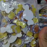 100pcs Acrylic Cartoon Bear Flower Pigs Sticker Beads