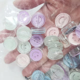 100pcs 20*8mm Acrylic Smile Face Round Beads for Jewelry Making