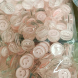 100pcs 20*8mm Acrylic Smile Face Round Beads for Jewelry Making
