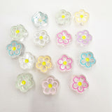 100pcs 20mm Acrylic DIY Candy Flower Round Beads