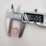 100pcs 20mm Acrylic DIY Candy Flower Round Beads