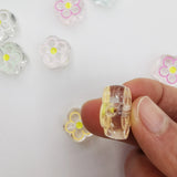 100pcs 20mm Acrylic DIY Candy Flower Round Beads