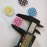 100pcs 22mm Korea DIY Smile Face Check Smiley Pendant