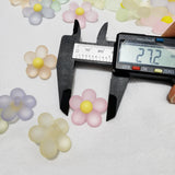 100pcs DIY Acrylic Candy Flower Beads for Jewelry Making Accessories
