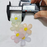 100pcs DIY Acrylic Candy Flower Beads for Jewelry Making Accessories