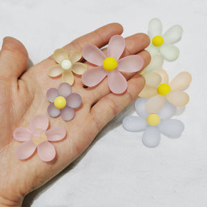 100pcs DIY Acrylic Candy Flower Beads for Jewelry Making Accessories