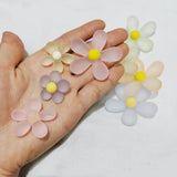 100pcs DIY Acrylic Candy Flower Beads for Jewelry Making Accessories
