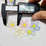 100pcs DIY Acrylic Candy Flower Beads for Jewelry Making Accessories