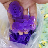 100pcs 28mm Korea DIY Acrylic Love Heart Pendant for Jewelry Making
