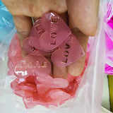100pcs 28mm Korea DIY Acrylic Love Heart Pendant for Jewelry Making