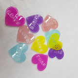 100pcs 28mm Korea DIY Acrylic Love Heart Pendant for Jewelry Making