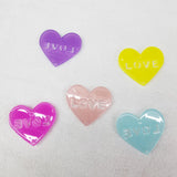 100pcs 28mm Korea DIY Acrylic Love Heart Pendant for Jewelry Making
