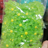 100pcs 29mm Acrylic Sunflower Beads for Jewelry Making Accessories