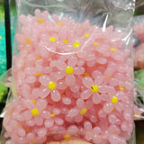 100pcs 29mm Acrylic Sunflower Beads for Jewelry Making Accessories