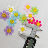 100pcs 30mm Korean DIY Candy Smile Sunflower Pendant for Jewelry Making
