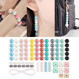 100pcs Silicone Teething Beads Baby Teether Chewing Nursing Round Beads