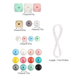 100pcs Silicone Teething Beads Baby Teether Chewing Nursing Round Beads