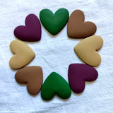 37mm Acrylic Heart-Shaped Bead Stickers for Women's Jewelry Making