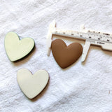 37mm Acrylic Heart-Shaped Bead Stickers for Women's Jewelry Making