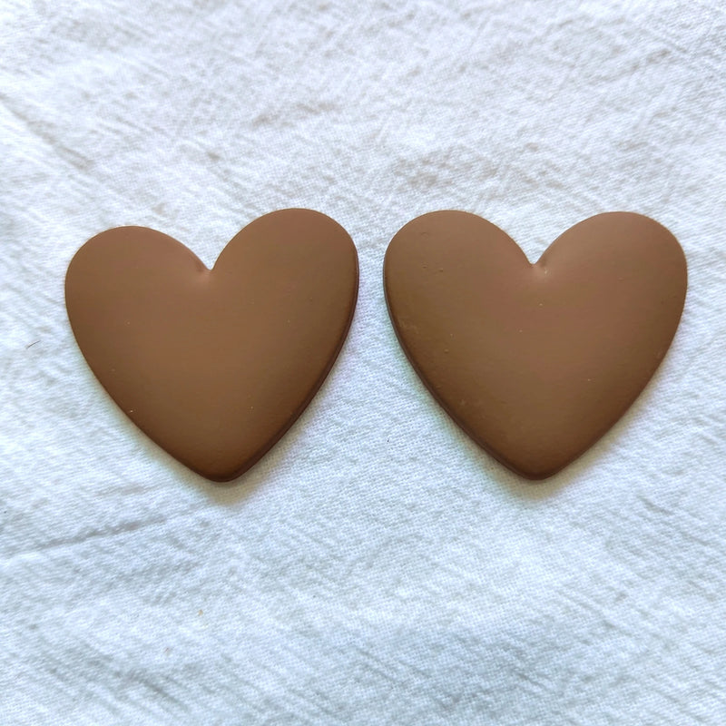37mm Acrylic Heart-Shaped Bead Stickers for Women's Jewelry Making