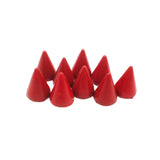 100 Sets 7x10mm Red Metal Studs Spikes Rivets Punk Spike Bags Belt Pet Collars
