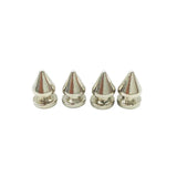 100 Sets 8*12mm Silver Cone Spots Metal Studs Rivets for Leather Collar