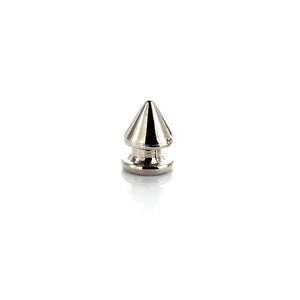 100 Sets 8*12mm Silver Cone Spots Metal Studs Rivets for Leather Collar