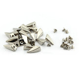 100 Silver Dragon Claw Punk Spike Studs Metal Screws for Leathercraft