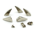 100 Silver Dragon Claw Punk Spike Studs Metal Screws for Leathercraft