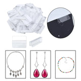 100x Earring Card Adapters Clear for Jewelry Display