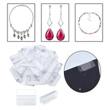 100x Earring Card Adapters Clear for Jewelry Display