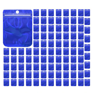 100x Self Seal Plastic Bag Zipper Lock Bags Clear PVC Anti Tarnish Jewelry