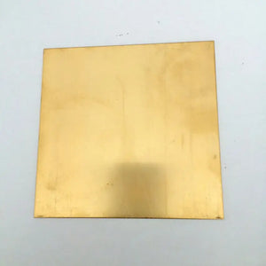 100x100x4mm H62 Brass Plate DIY Building Manual Material