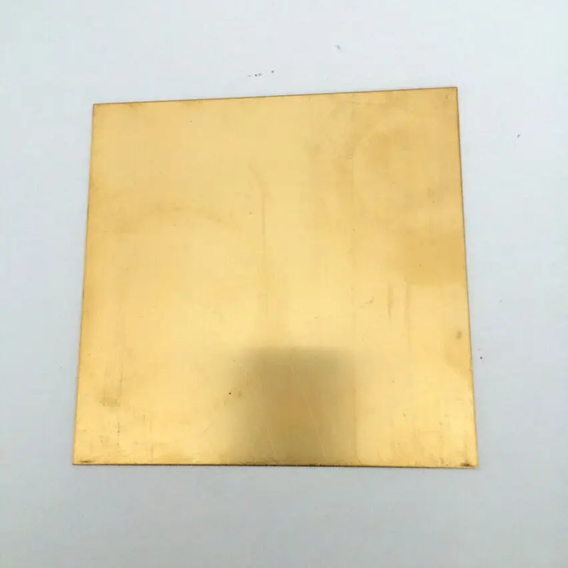 100x100x4mm H62 Brass Plate DIY Building Manual Material