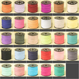 3mm Flat Faux Suede Braided Cord for Jewelry Making