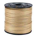 3mm Glitter Suede Cord Macrame Braided Lace Rope Beading Bracelet