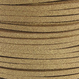 Glitter Faux Suede Lace Cords 3mm 100 Yards Roll